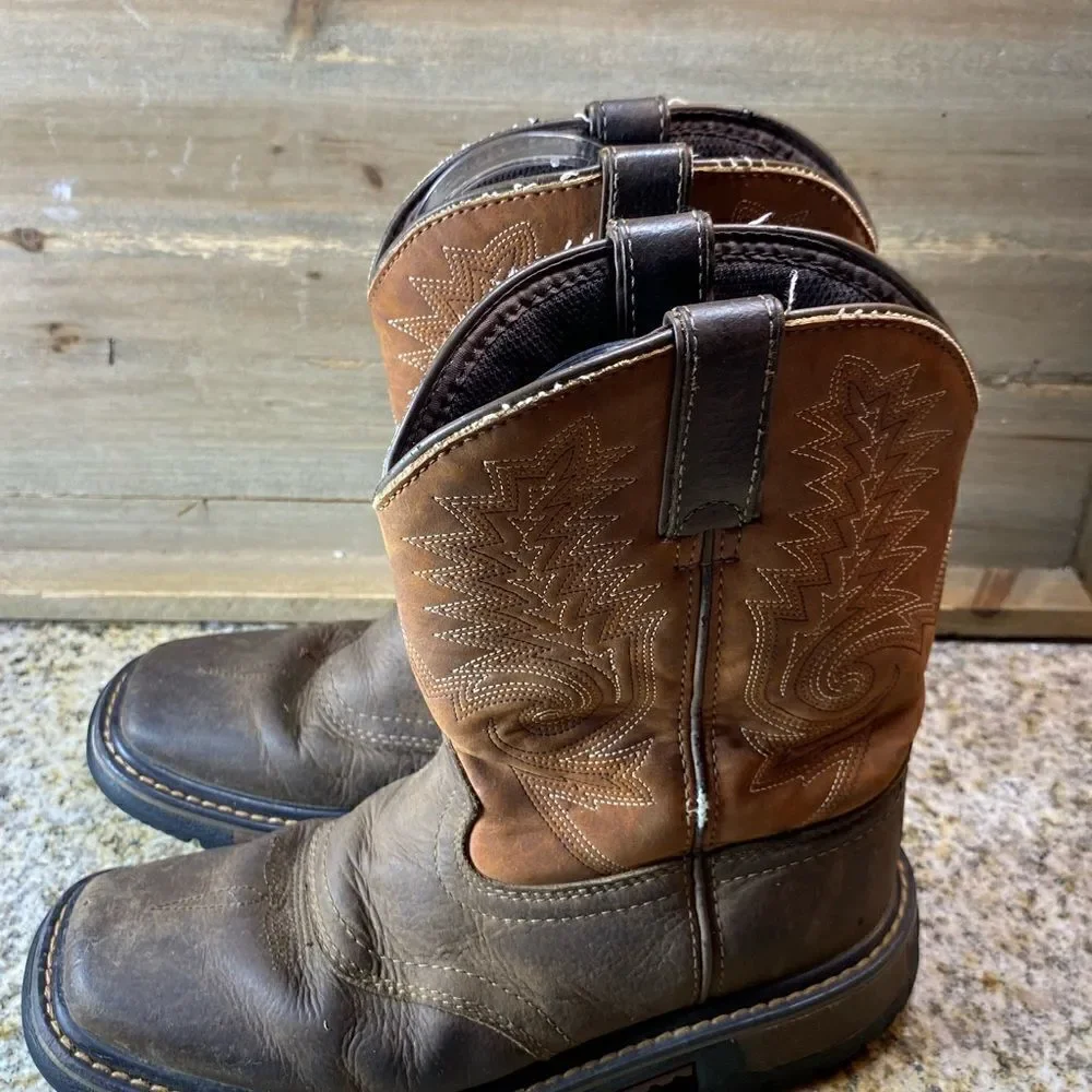 ✅Rocky Boots 8”    Western brown leather